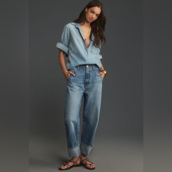 Anthropologie Denim - Anthropologie Pilcro The Lonnie Wide Leg Baggy Jeans Sz 26 New!